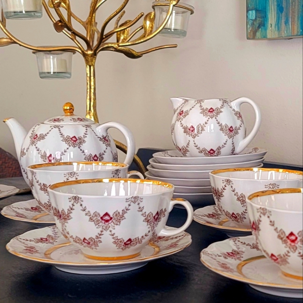 Lomonosov Russian Tea Set